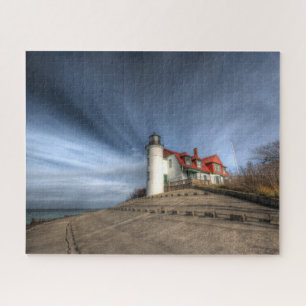Lighthouses   Point Betsie Lake Michigan Jigsaw Puzzle