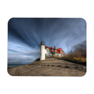 Lighthouses Point Betsie Lake Michigan Magnet