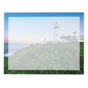 Lighthouses   Point Lighthouse Bristol  Maine Notepad