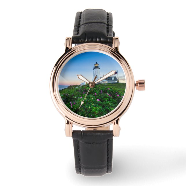 Lighthouses | Point Lighthouse Bristol  Maine Watch (Front)