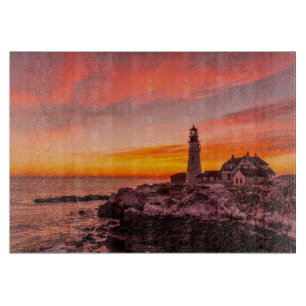 Lighthouses Portland Head Cape Elizabeth Maine Cutting Board