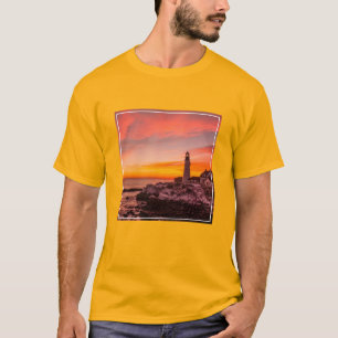 Lighthouses Portland Head Cape Elizabeth Maine T-Shirt