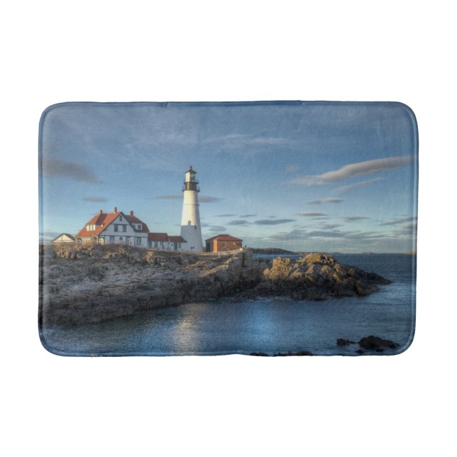 Lighthouses | Portland Head Light Lighthouse Bath Mat (Front)