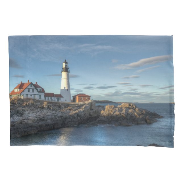 Lighthouses | Portland Head Light Lighthouse Pillowcase (Front)