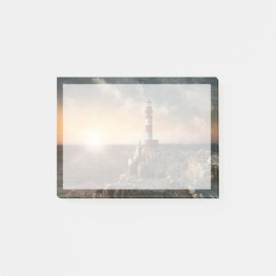 Lighthouses Red & White Lighthouse Post-it Notes
