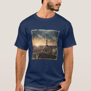 Lighthouses   Red & White Lighthouse T-Shirt