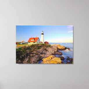 Lighthouses Rockport Lighthouse Maine Canvas Print