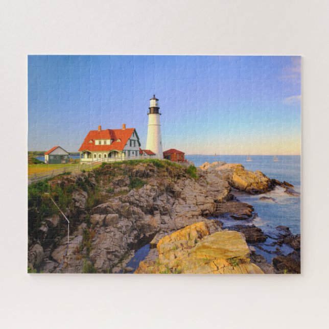 Lighthouses | Rockport Lighthouse Maine Jigsaw Puzzle (Horizontal)