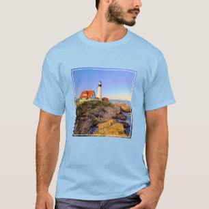 Lighthouses Rockport Lighthouse Maine T-Shirt