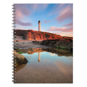 Lighthouses Sea-Light Lossiemouth Scotland Notebook