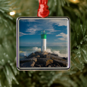 Lighthouses Wellington Ontario Canada Metal Tree Decoration