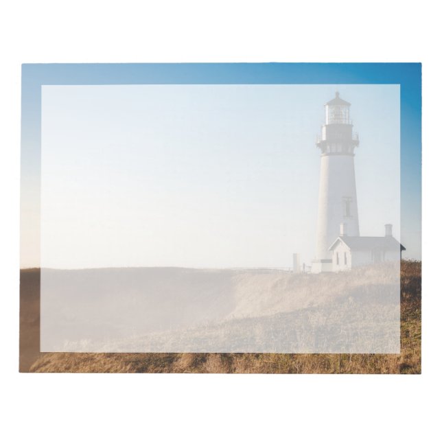 Lighthouses | Yaquina Head Lighthouse Oregon Notepad (Front)