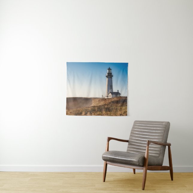 Lighthouses | Yaquina Head Lighthouse Oregon Tapestry (In Situ (Horizontal))