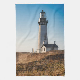 Lighthouses   Yaquina Head Lighthouse Oregon Tea Towel