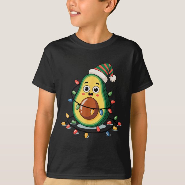 Lighting Avocado Ugly Christmas Sweater Guacamole  (Front)