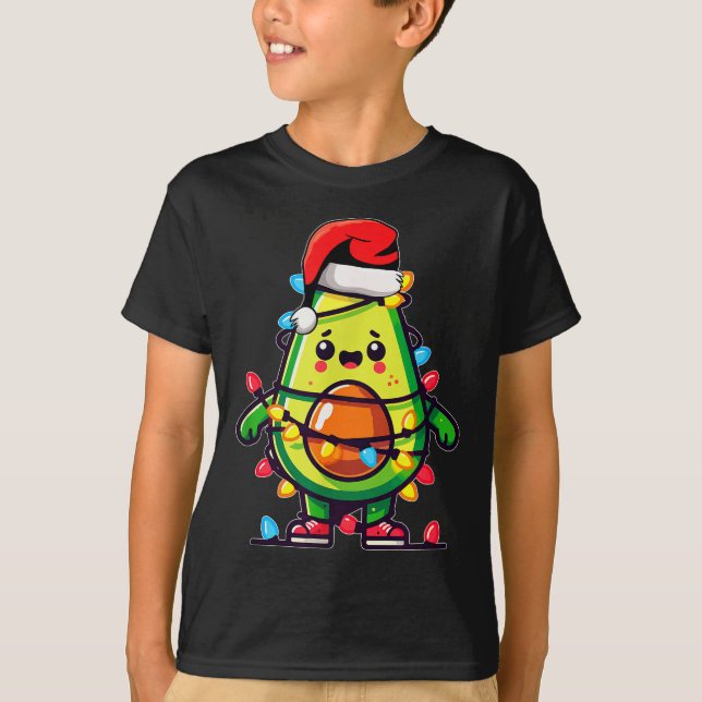 Lighting Avocado Ugly Christmas Sweater Guacamole  (Front)
