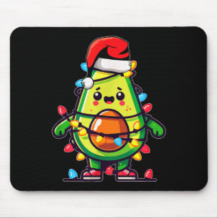 Lighting Avocado Ugly Christmas Sweater Guacamole  Mouse Pad