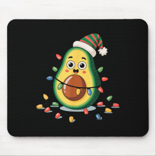 Lighting Avocado Ugly Christmas Sweater Guacamole Mouse Pad