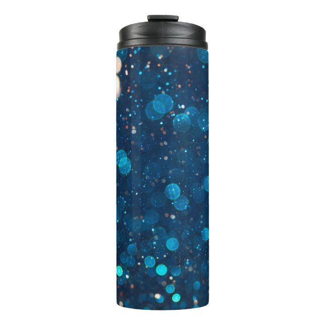 Lighting bokeh background thermal tumbler (Front)