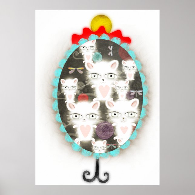 Lighting cats dragonfly childrens room Colossal Poster (Front)