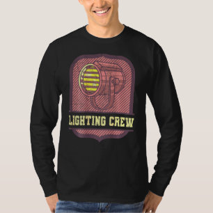 Lighting Crew Retro Spot Theatre Lighting Technici T-Shirt