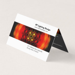 Lighting Designer Folded Business Card