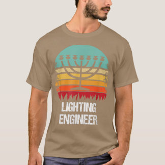 Lighting Engineer Jewish Hanukkah  T-Shirt