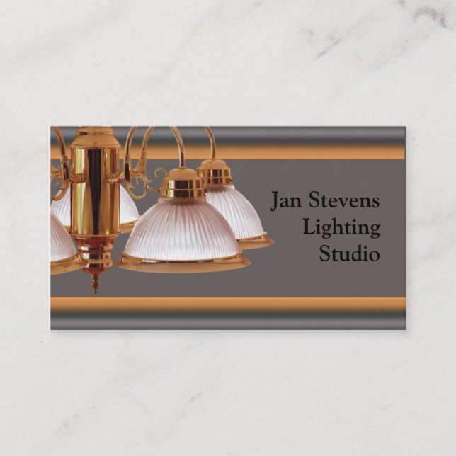 Lighting Fixtures Business Card (Front)