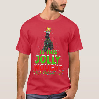 Lighting Is This Jolly Enough Giant Schnauzer Chri T-Shirt