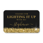 Lighting It Up Thank You Personalised Party Favour