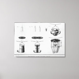 Lighting of a big city canvas print