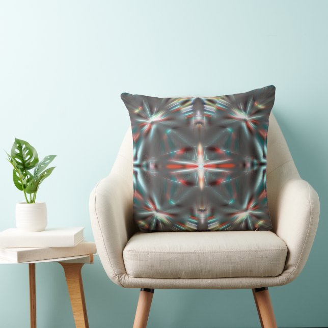 Lighting shapes of dotted texture under grey fog   cushion (Chair)