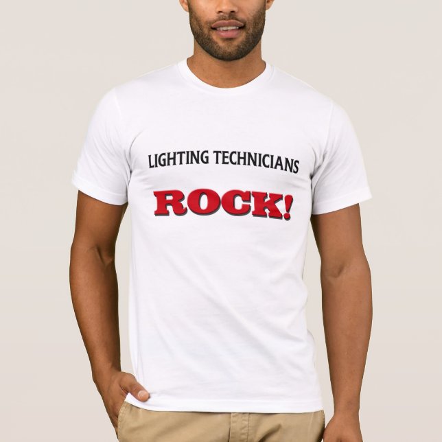 Lighting Technicians Rock T-Shirt (Front)