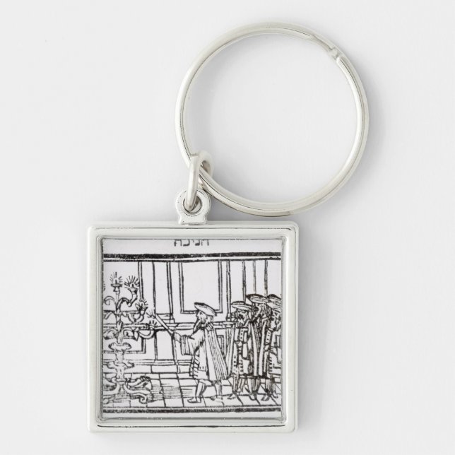 Lighting the Menorah Key Ring (Front)