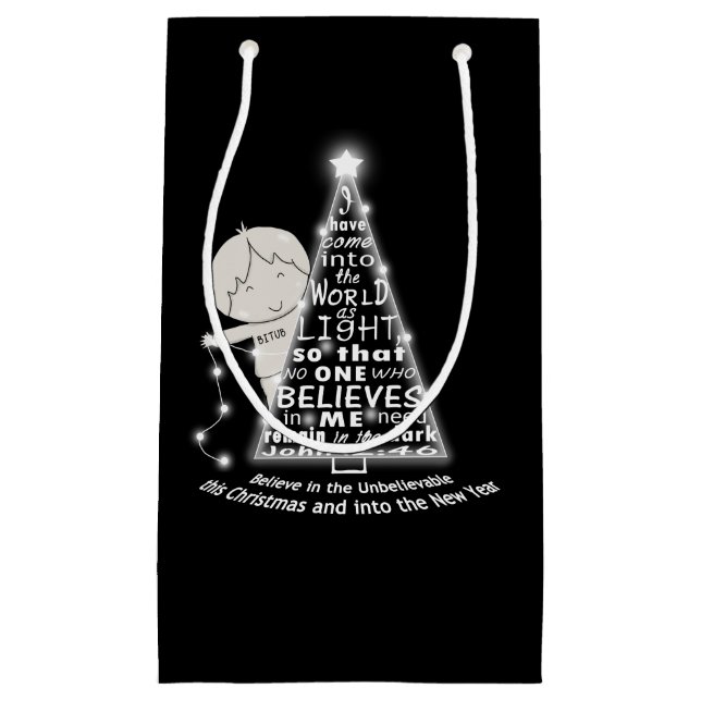 Lighting the Tree Small Gift Bag (Front)