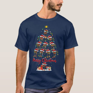 Lighting Xmas Matching Santa Brussels Griffon Chri T-Shirt