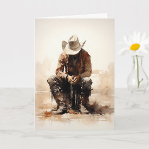 “Lighting Your Path” Western Sympathy Card