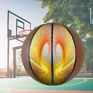 Lightning abstract basketball