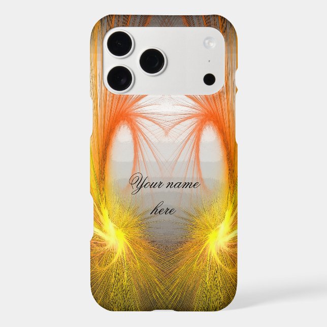 Lightning abstract iPhone 17 Pro Max case (Back)