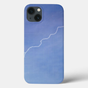 Lightning Across Glass Building iPhone 13 Case