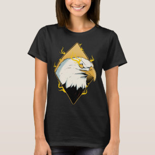 Lightning American Bald Eagle Bird Watcher Bird Ea T-Shirt