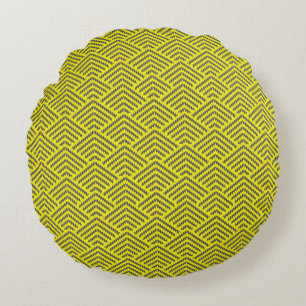 Lightning Arches Round Pillow