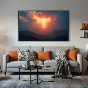 Lightning at Dusk Poster
