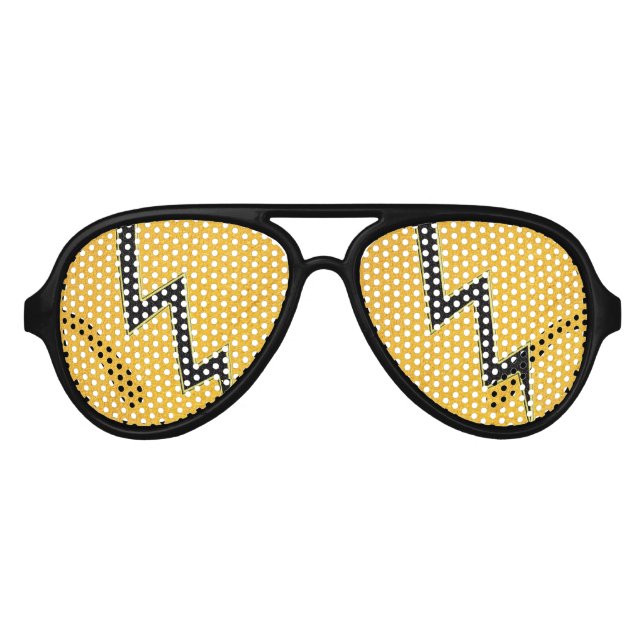 Lightning bolt aviator sunglasses (Front)