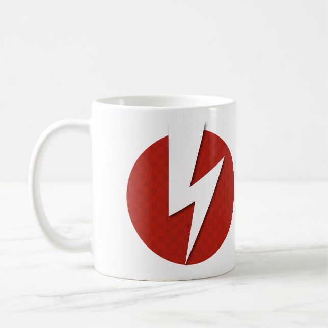 Lightning Bolt Coffee Mug (Left)