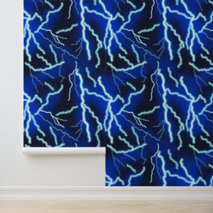 Lightning Bolt Electricity Thunderstorm Night Sky Wallpaper