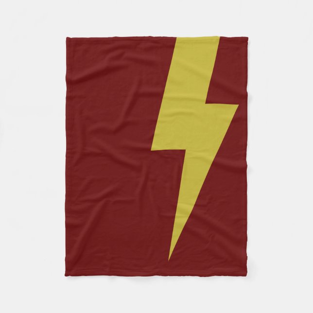 Lightning Bolt Fleece Blanket (Front)