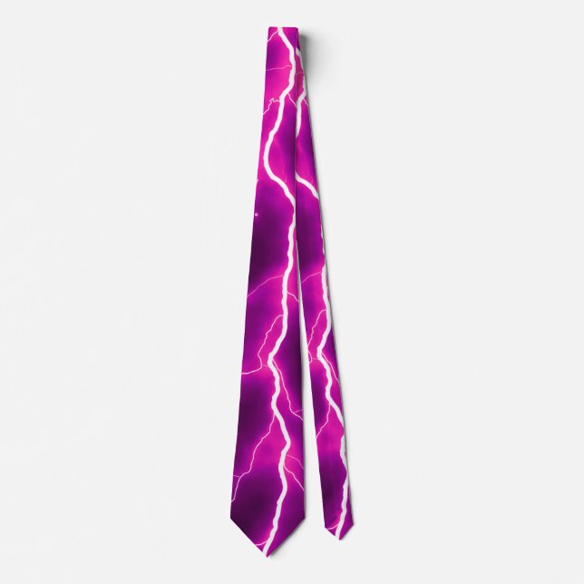 Lightning Bolt - Fuchsia Tie (Front)