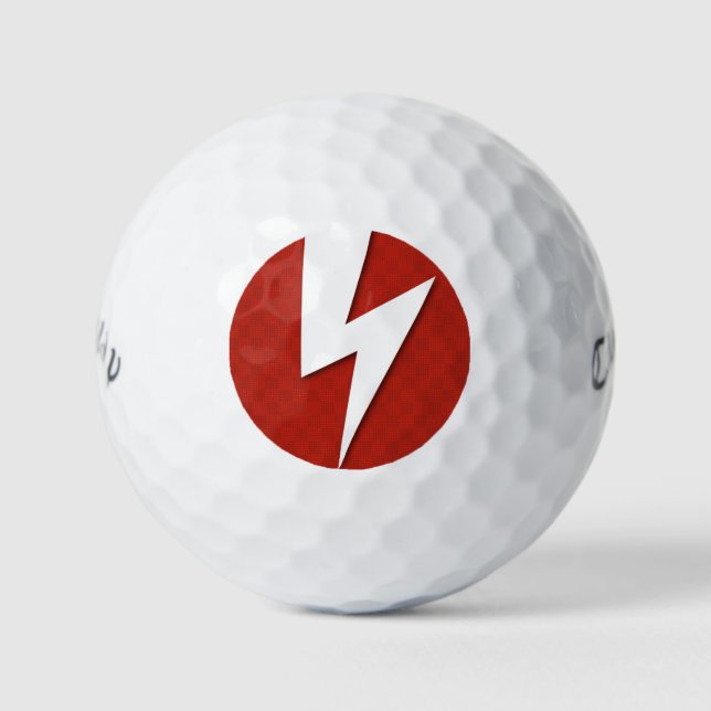 Lightning, Bolt Golf Balls (Front)