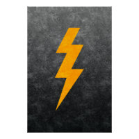 Lightning Bolt in Concrete